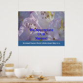 私たちは私たちのナースに感謝! ポスター (キッチン)