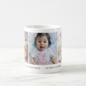 私たちは私たちのパパの写真コラージュのマグカップ大好き コーヒーマグカップ (中央)