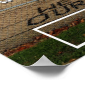 私たちは私たちの先輩の名前パーソナライズされたのカラーフォトが大好き ポスター (角)