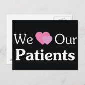私たちは私たちの患者ポストカードが大好き ポストカード (正面/裏面)