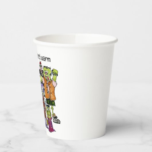 私たちは私たちの血の暖かい吸血鬼の紙カップが好き 紙コップ (左)