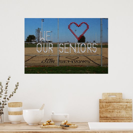 私たちは私たちの高齢者のカラー写真が大好き ポスター (キッチン)