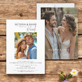 私たちは秘密の挙式をしました / 結婚披露宴 招待状