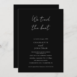 私たちは秘密の結婚式を挙げました 招待状