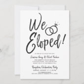 私たちは秘密結婚しました | 結婚式後の少人数パーティー 招待状 (正面)