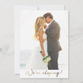 私たちは秘密結婚の結婚式招待状 招待状 (裏面)