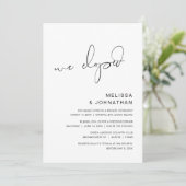 私たちは秘密結婚をした、結婚秘密結婚パーティー 招待状 (スタンド正面)