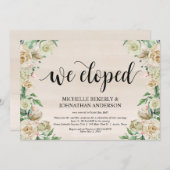 私たちは秘密結婚をしました, 秘密結婚 挙式 招待状カード 招待状 (正面/裏面)