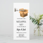 私たちは移動された引っ越し祝いパーティーパーティー 招待状 (スタンド正面)