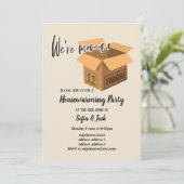 私たちは移動された引っ越し祝いパーティーパーティー 招待状 (スタンド正面)