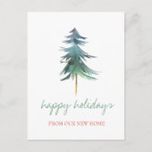 私たちは移動した休日，クリスマスパイン木 案内ポストカード (正面)