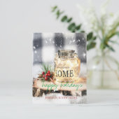 私たちは移動した，クリスマスの装飾，キャンドルホリデー 案内ポストカード (スタンド正面)