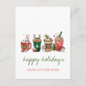 私たちは移動した、クリスマスドリンク 案内ポストカード (正面)