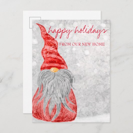 私たちは移動した，クリスマス格言 案内ポストカード (正面/裏面)