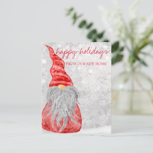 私たちは移動した，クリスマス格言 案内ポストカード (スタンド正面)