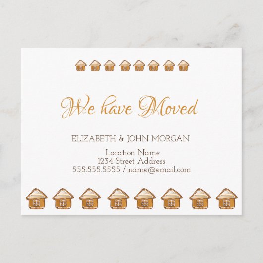 私たちは移動した，ジンジャーブレッドハウス 案内ポストカード (正面)