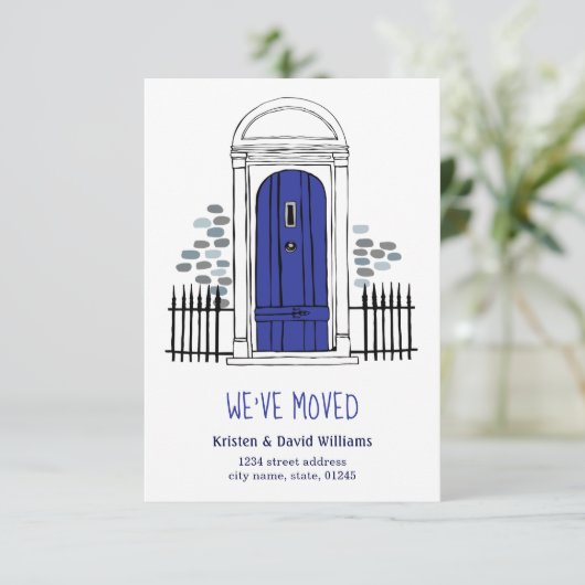 私たちは移動した – ネイビーブルードア移動の発表 案内状 (スタンド正面)