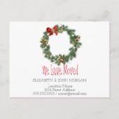 私たちは移動した,休日のリース,新しいアドレス 案内ポストカード (正面)