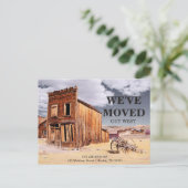 私たちは移動した | 住所の変更 案内ポストカード (スタンド正面)