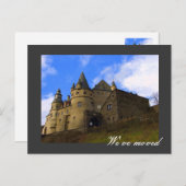 私たちは移動した – 完全にカスタマイズ！ 案内ポストカード (正面/裏面)