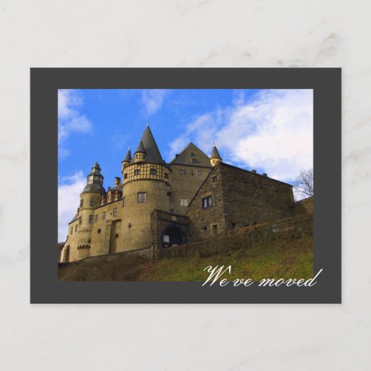 私たちは移動した – 完全にカスタマイズ！ 案内ポストカード (正面)