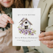 私たちは移動した – 新しいアドレスI鳥の家 案内状