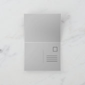 私たちは移動した、新しい家、シンプルの発表カード 案内状 (内部)