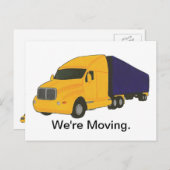 私たちは移動している、アドレスのはがきの変更 案内ポストカード (正面/裏面)