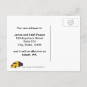 私たちは移動している、アドレスのはがきの変更 案内ポストカード (裏面)