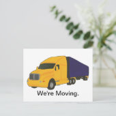 私たちは移動している、アドレスのはがきの変更 案内ポストカード (スタンド正面)