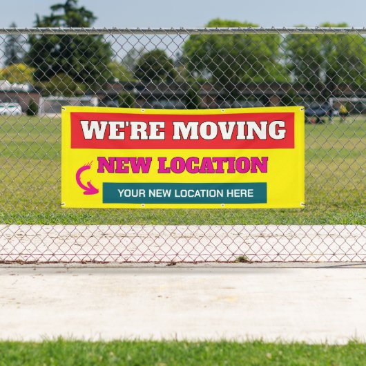 私たちは移動するカスタムバナー 横断幕 (インサイチュ)