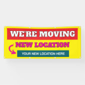 私たちは移動するカスタムバナー 横断幕 (横)