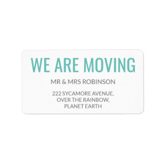 私たちは移動するシンプル文字 ラベル