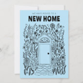 私たちは移動アドレス変更ガーデンドアデジタルカード 招待状 (正面)