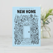 私たちは移動アドレス変更ガーデンドアデジタルカード 招待状 (スタンド正面)