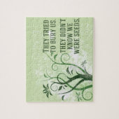 私たちは種子感動的引用文 ジグソーパズル (縦)