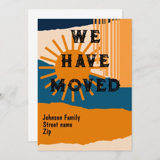 私たちは空を動かしている 招待状 (正面/裏面)