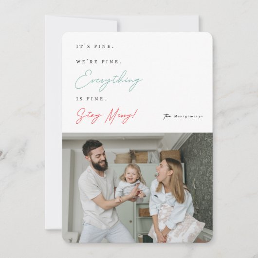 私たちは素晴らしすべて素晴らしが写真で素晴らしすおもしろい シーズンカード (正面)