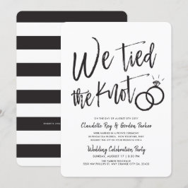 私たちは結ばれた | スクリプト | 結婚後のパーティー 招待状