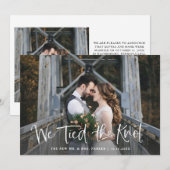 私たちは結ばれた | ラスティックスクリプト フォト エロープメント 案内状 (正面/裏面)