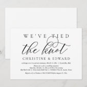 私たちは結ばれた, 結婚式の秘密の誓い 招待状 (正面/裏面)