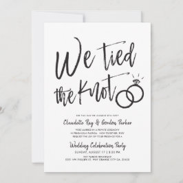 私たちは結ばれた | 結婚後のパーティー 招待状