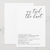 私たちは結ばれた 結婚披露宴招待状 招待状 (正面/裏面)