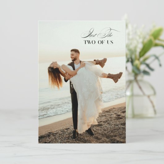 私たちは結ばれた 結婚筆文字 5つの写真 結婚式 案内状 (スタンド正面)