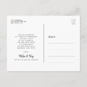 私たちは結び目かわいい接続ハートフォント写真 ポストカード (裏面)