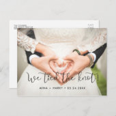 私たちは結び目のお洒落写真を結結婚んだ ポストカード (正面/裏面)