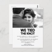 私たちは結び目の写真のモダン発表を結んだ ポストカード (正面/裏面)