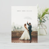 私たちは結び目の書道の白黒の写真を結んだ 案内状 (スタンド正面)