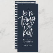 私たちは結び目を結んでいる セーブザデート (正面/裏面)