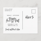 私たちは結び目を結んでいる 案内ポストカード (裏面)